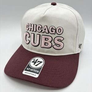 Chicago Cubs 47 Brand Hat Unisex Love Letter Adjustable Hitch Snap Back MLB NEW